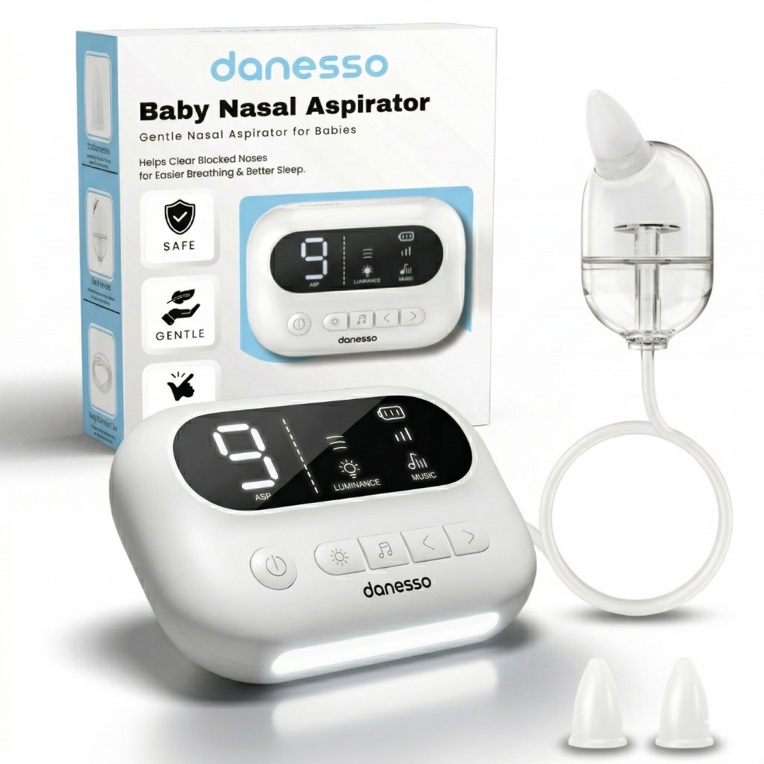 Aspirator Nazal Electric Danesso®, pentru Bebelusi si Copii, 9 Trepte de Viteza