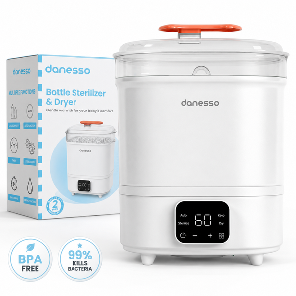 Sterilizator si Uscator Electric Danesso® 6-10 Biberoane, 4 Functii, LED, Filtru HEPA