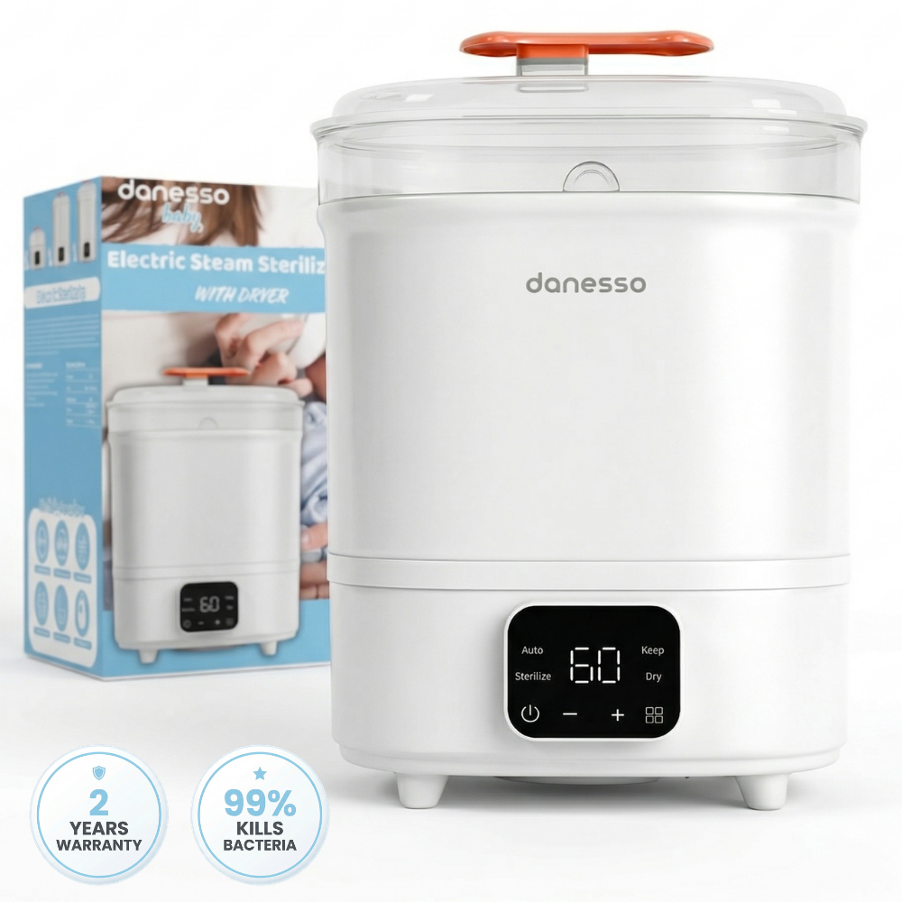 Sterilizator si Uscator Electric Danesso® 6-10 Biberoane, 4 Functii, LED, Filtru HEPA