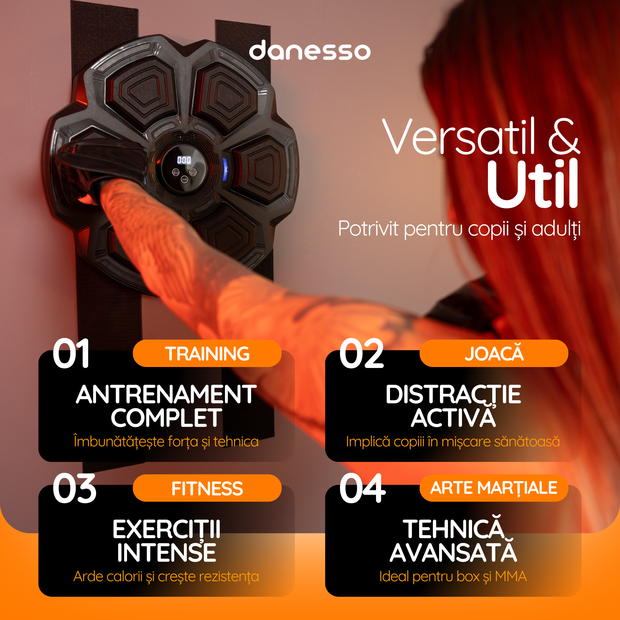 Țintă lovituri box cu Bluetooth