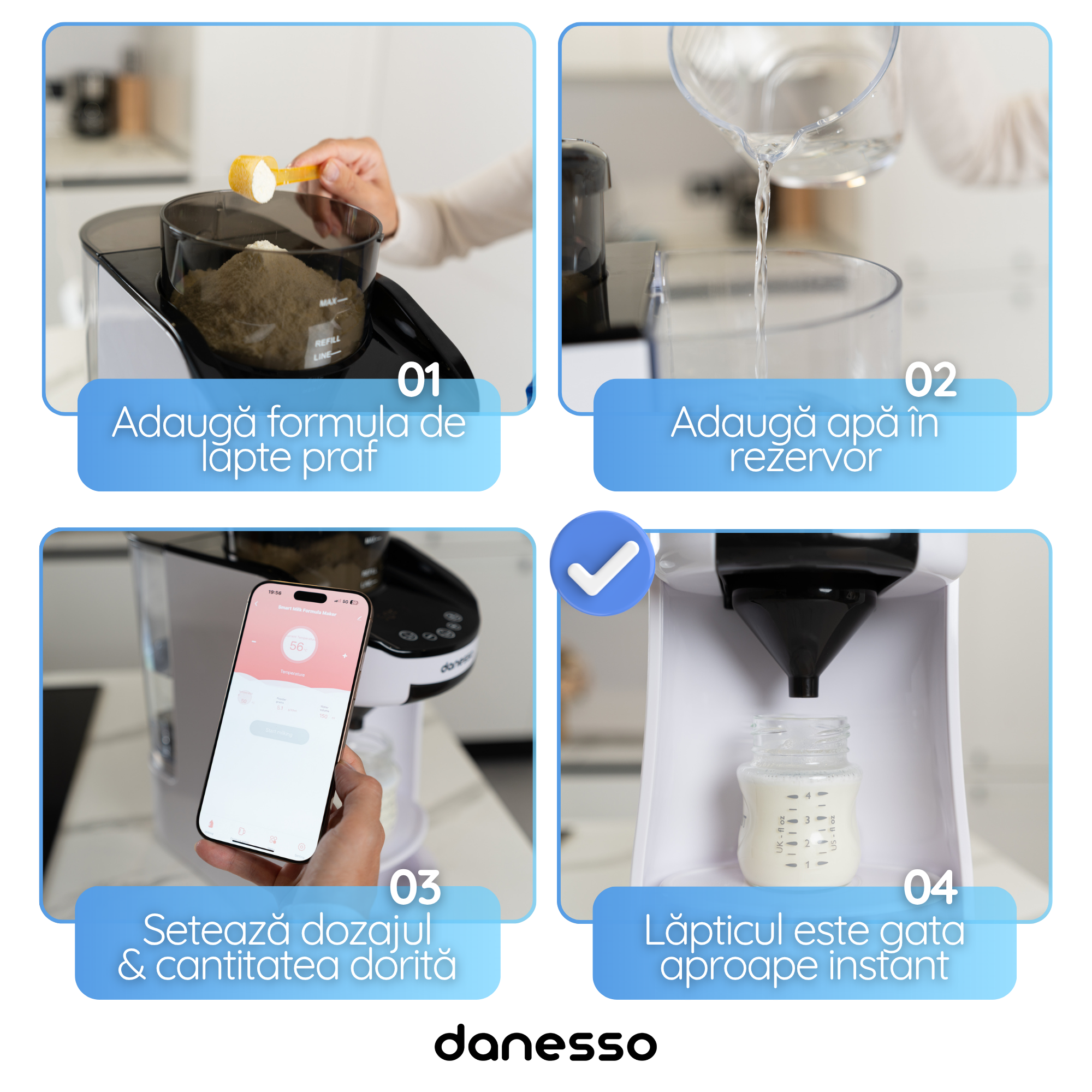 Aparat preparare formula bebe