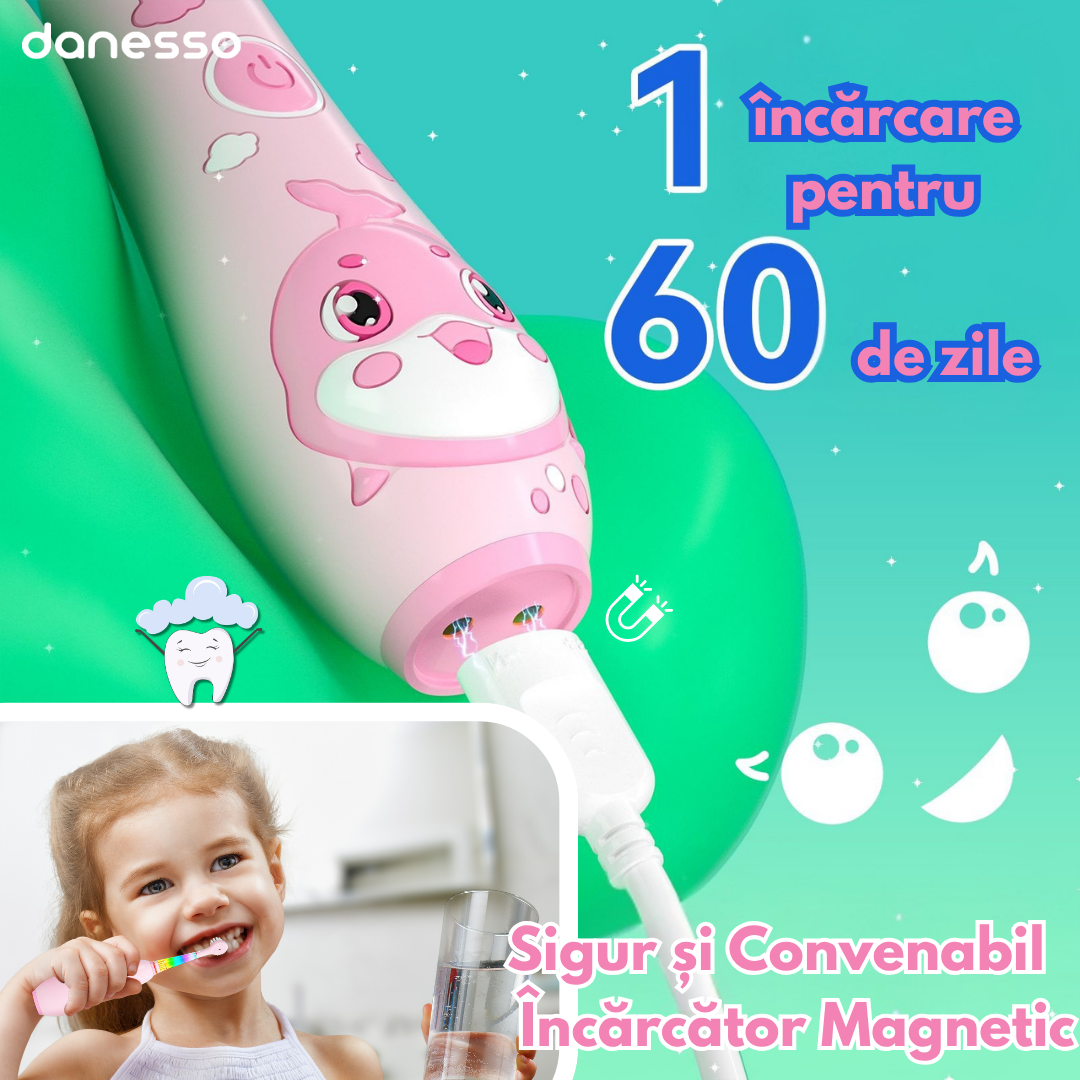 Periuță bebe vibrații blânde
