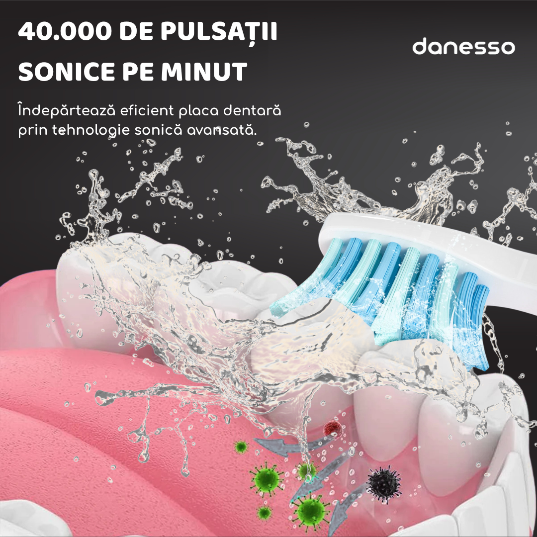 Periuță sonică 40000 pulsații