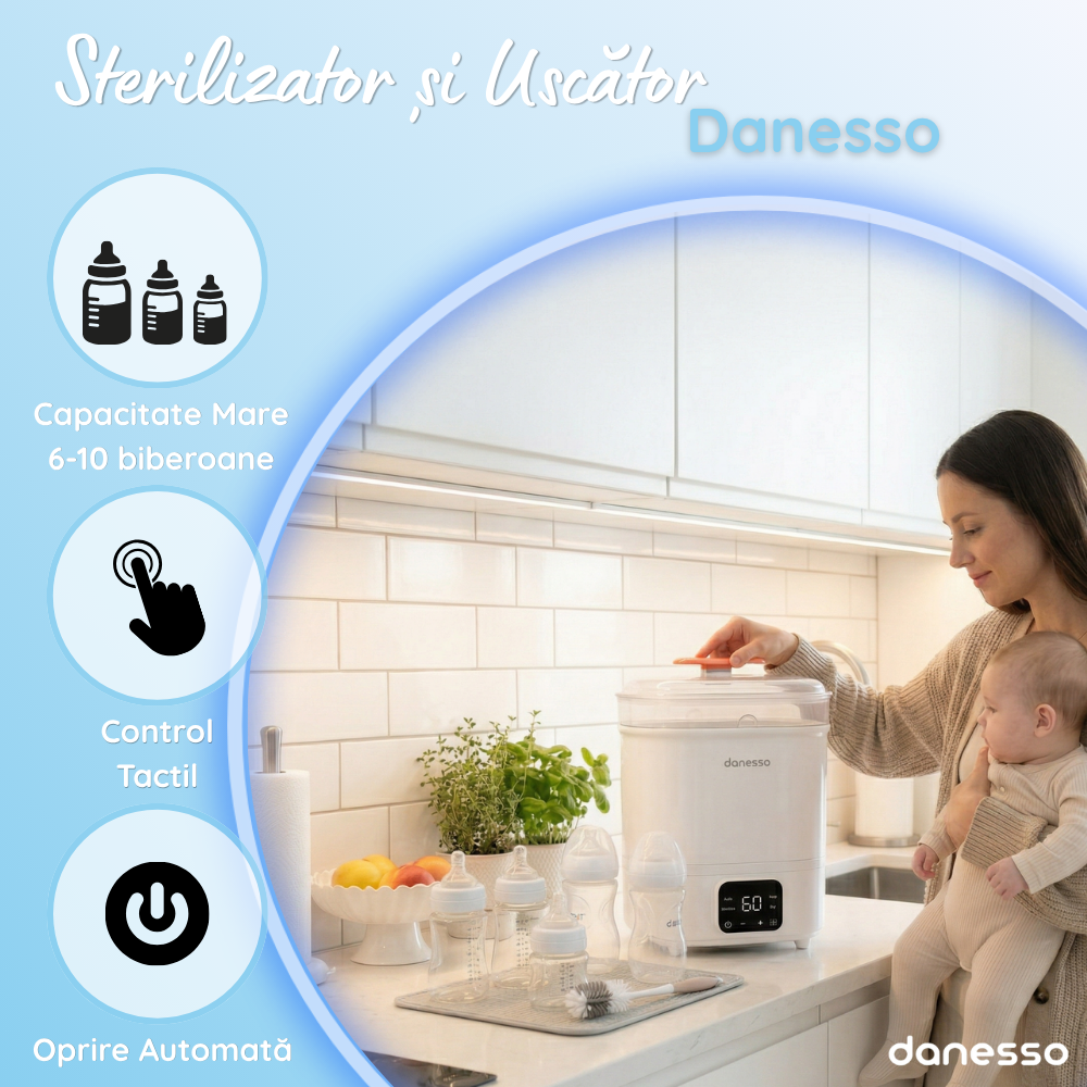 Sterilizator și uscător biberoane